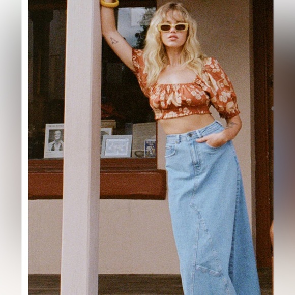 Spell Tops - Spell Folk Song Sloan Crop Top